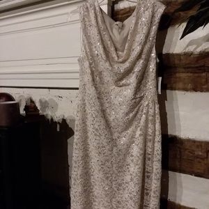New Dress Barn Established Sparkly White Dress -16